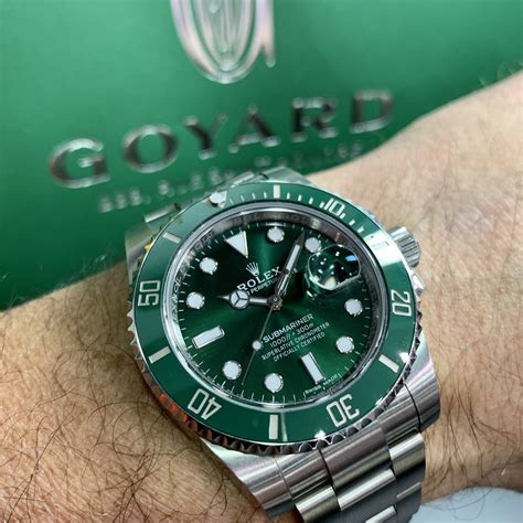 men's rolex green watch|rolex green submariner price.